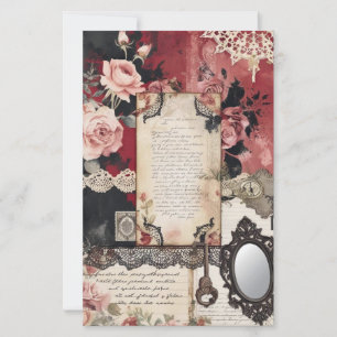 Papier à rebut gothique victorien vintage