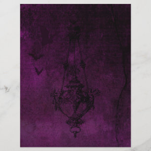 Papier à rebut gothique violet et noir