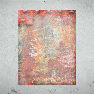 Papier à rebut Halloween en métal rouillé