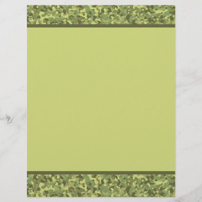 Papier à rebut imprimé de l'armée de camouflage (Devant)