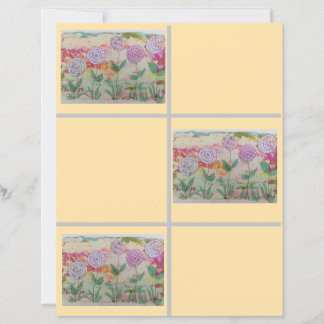Papier à rebut Lollipop Fleurs
