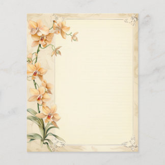 Papier à rebut orchidée vintage