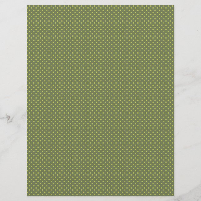 Papier à rebut Polka vert (Devant)