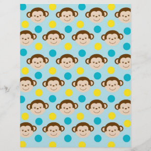 Papier à rebut pour bébé Mod Monkey