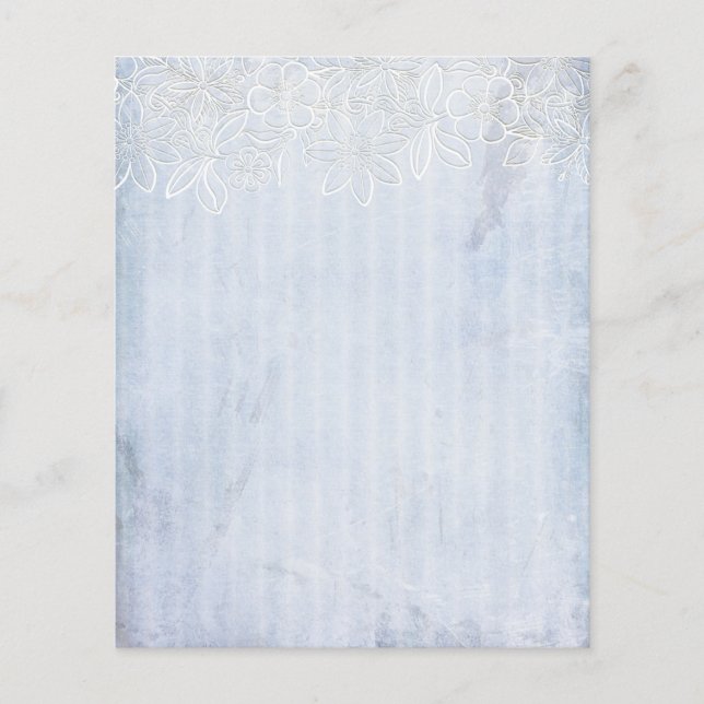 Papier à rebut rayé bleu pâle (Devant)