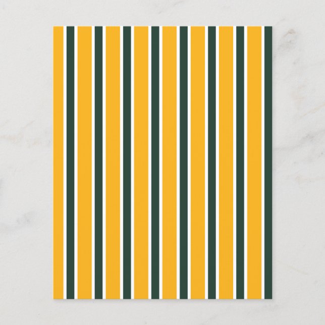 Papier à rebut rayé vert et jaune (Devant)