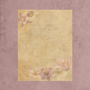 Papier à rebut vintage Floral