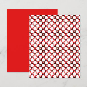 Papier à retouche Abstrait rouge, noir blanc noir