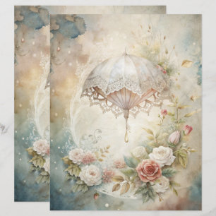 Papier à retouche chic Blue Shabby