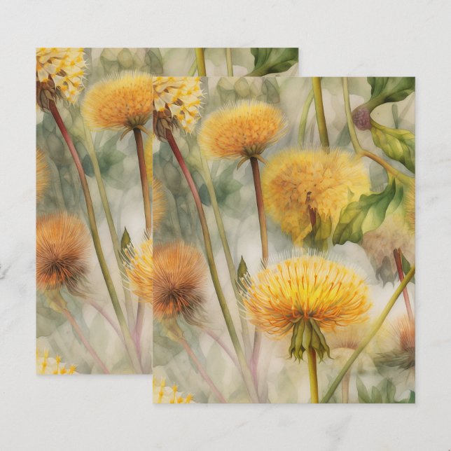 Papier à scandale Dandelions (Devant / Derrière)