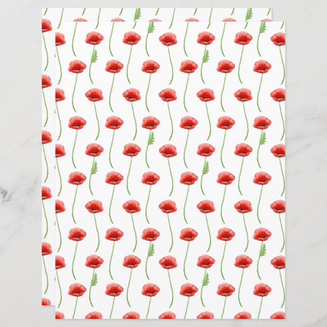 Papier à scandale de Poppies (Devant / Derrière)