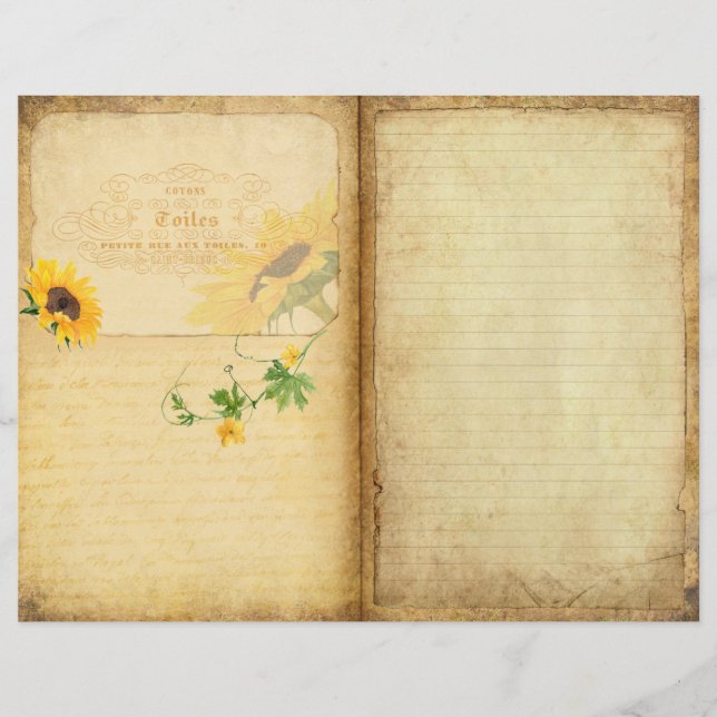 Papier à scandale du Journal des tournesols (Devant)
