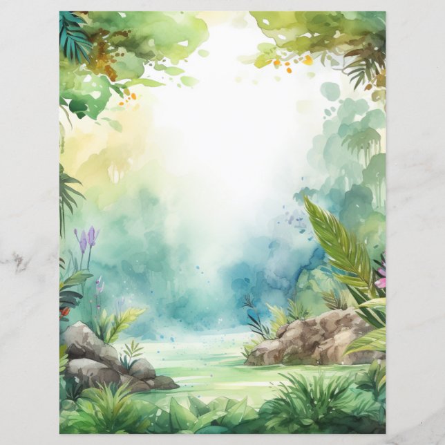 Papier à scandale Enchanted Forest Jungle Adventur (Devant)