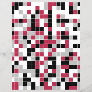 Papier à scandale géométrique Magenta