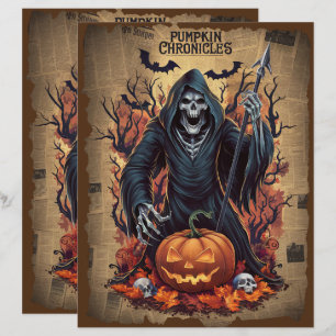 Papier à scandale Halloween Ghost vintage
