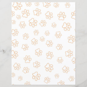 Papier à scandale Motif Empreinte de patte