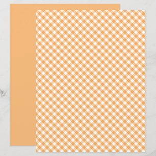 Papier à scandale Orange En vichy