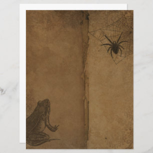 Papier à scandale pour la grenouille gothique de l