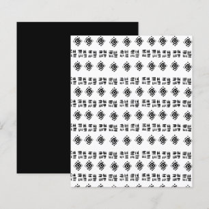 Papier à scandales Abstraits tribaux noirs