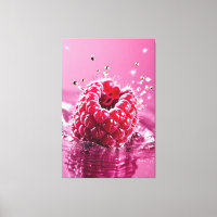 Papier à toile étirée à framboise d'Aqua