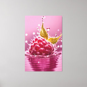 Papier à toile étirée à framboise d'Aqua