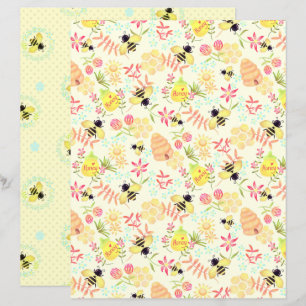 Papier Abeille de miel jaune