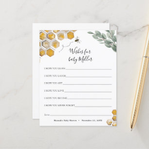 Papier Abeille et Eucalyptus Baby shower Wives for the Ba