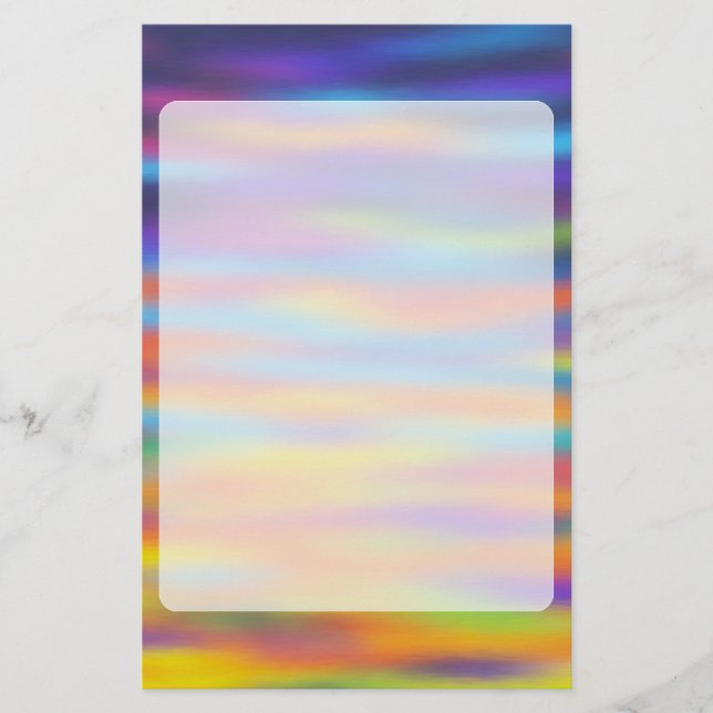 Papier Abstrait Desert Sunset Sky Artwork (Devant)