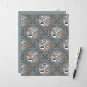 Papier Accent Abstrait Dot Mandala Diamond Tile Scrapbook