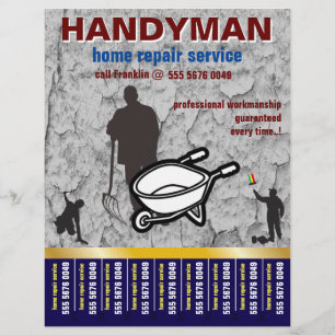 Papier Accueil Réparation Handyman Service Petite entrepr