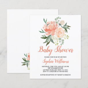 Papier Achats Budgétaires Et Baby shower De Crème Invitat