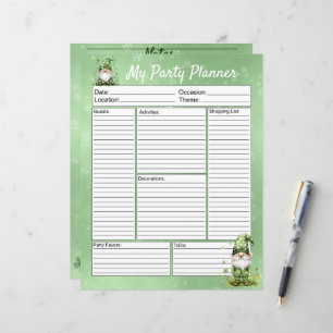 Papier Adorable Green St. Patrick's Day Gnomes