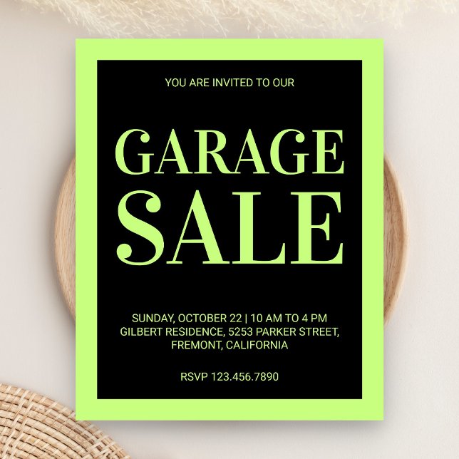 Papier Affiche de vente de garage (Créateur téléchargé)