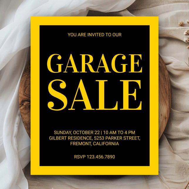 Papier Affiche de vente de garage (Créateur téléchargé)