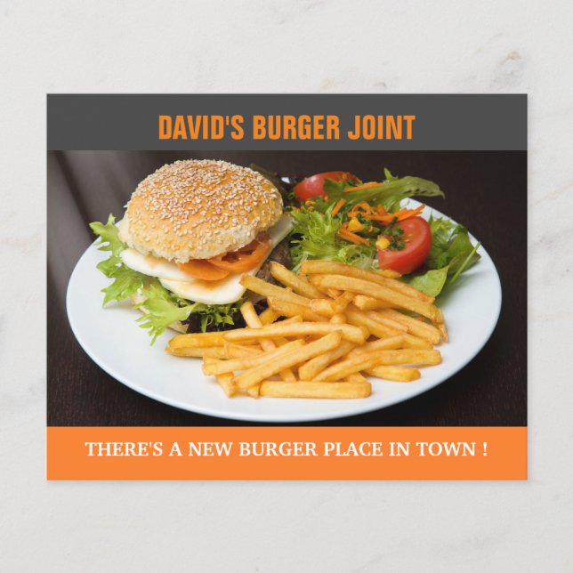 Papier Affiche d'ouverture du Burger Joint (Devant)