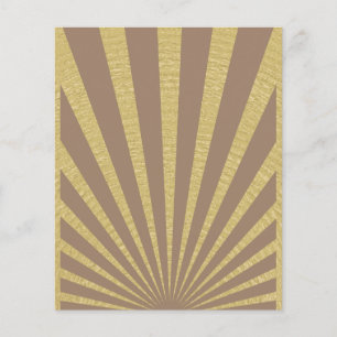 Papier Affiches à rayures Sunburst