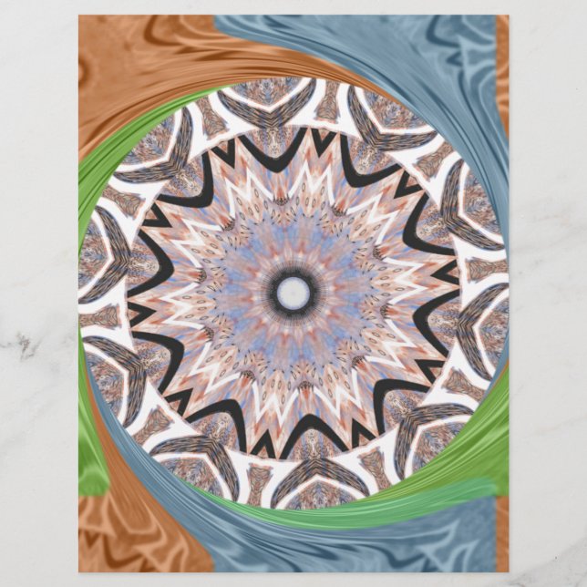 Papier Africa Asia traditional edgy pattern (Devant)