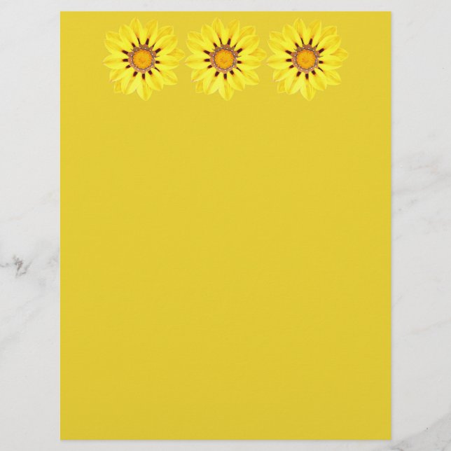 Papier Afrique / Gazanie - Jaune de moutarde (Devant)