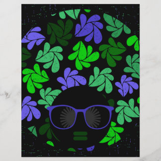 Papier Afro Diva Vert & Bleu