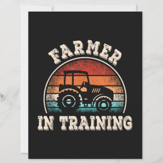 Papier Agriculteur en formation tracteur drôle d'agricult