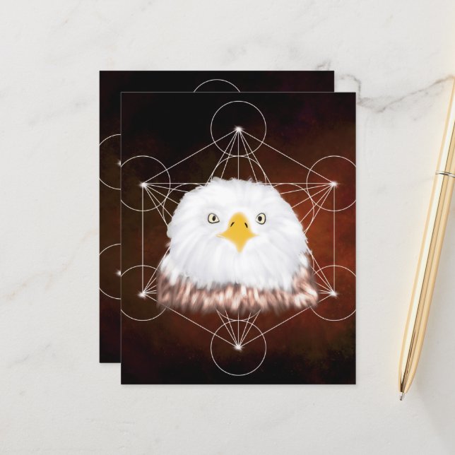 Papier aigle metatron (Devant/Arrière en situation)