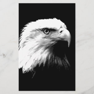 Papier Aigle noir et blanc