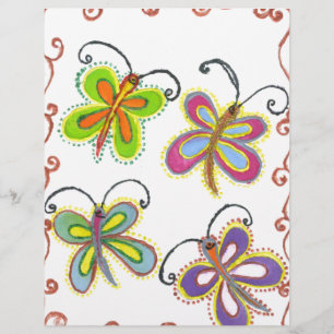 Papier Ailes Whimsical : Belle conception à thème papillo