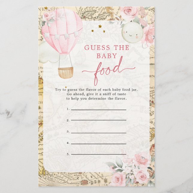 Papier Air Balloon n'est-elle pas Onerderful Devinez Baby (Devant)