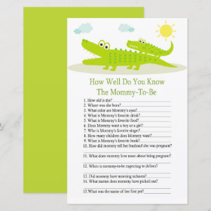 Papier Alligator comment bien connaissez-vous le jeu baby
