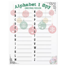 Alphabet I Spy - Version de Noël