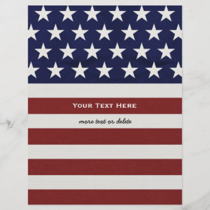 Papier American USA Flag Patriotic July 4th Custom