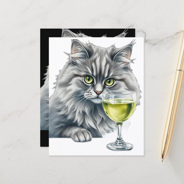 Papier Ami Fluffy et Absinthe (Devant/Arrière en situation)
