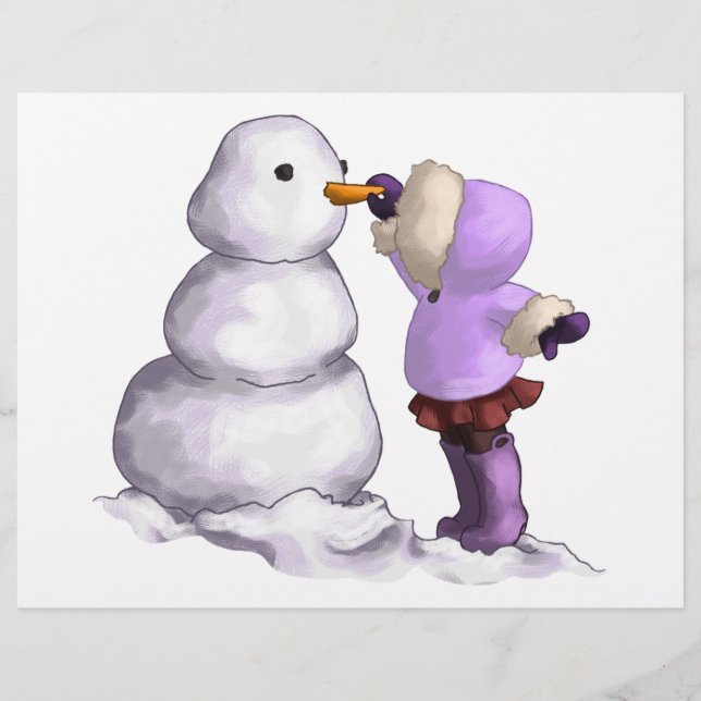 Papier Amis de neige (Devant)