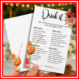 Papier Amour à First Spritz Boire Si Fête des mariées Jeu